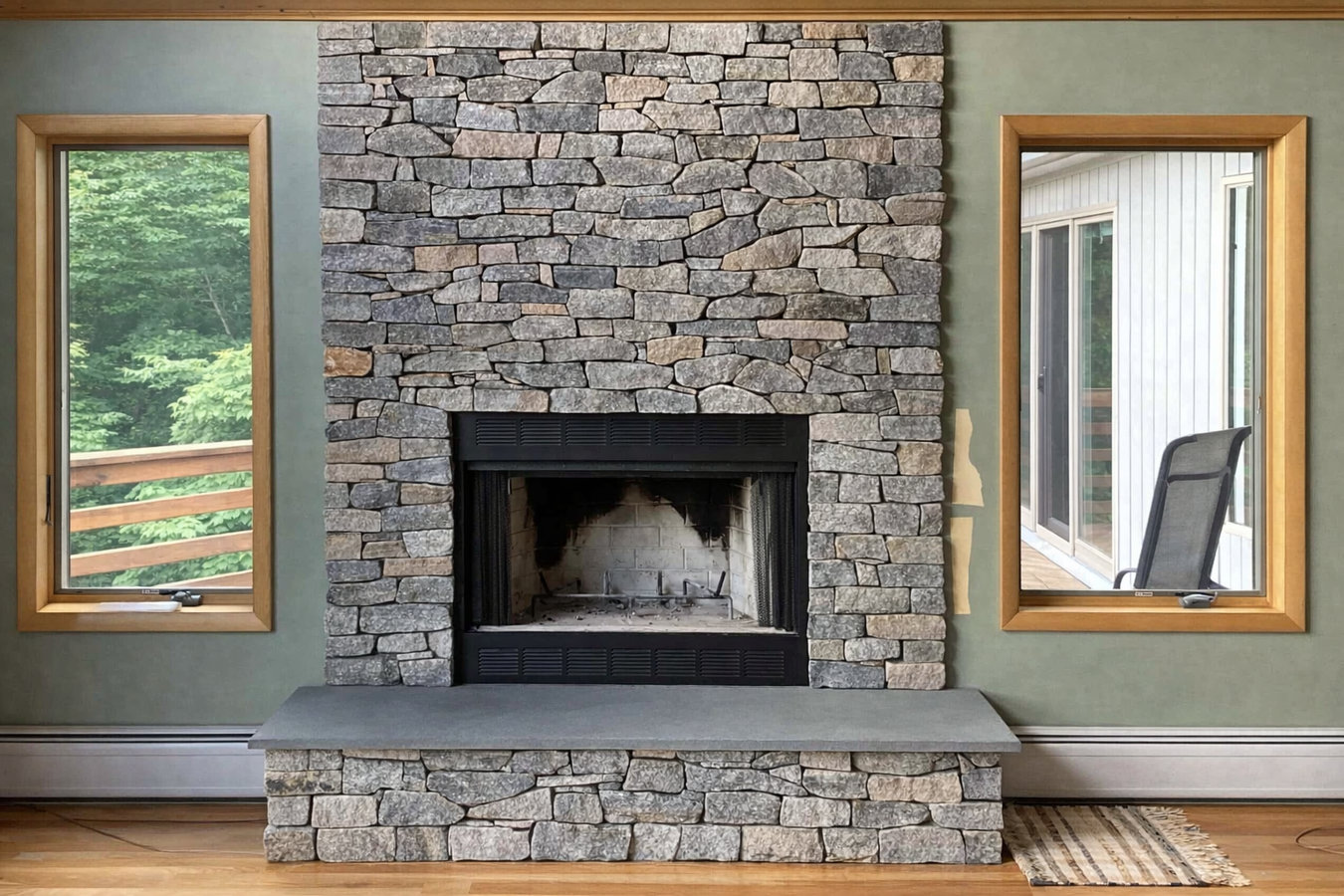 Fireplace installation